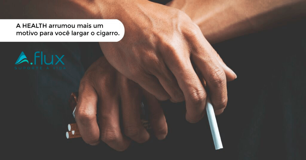 Enfisema pulmonar. A A.Flux arrumou mais um motivo para você largar o cigarro.