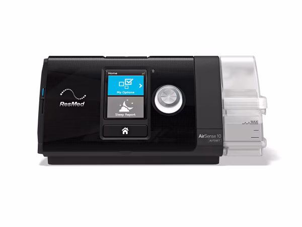 1- CPAP Automático Airsense S10 AutoSet com umidificador integrado – ResMed