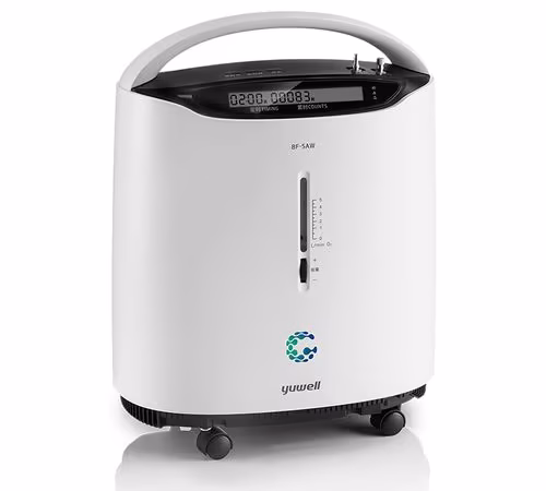 1- Concentrador de oxigênio 5 LPM com nebulização Integrada - Yuwell